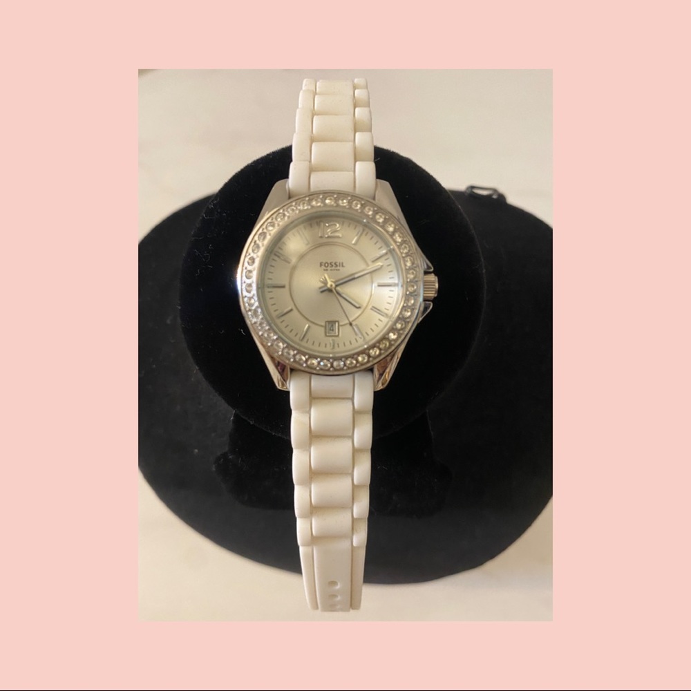 Fossil- Riley Quartz Stainless Steel Ladies Watch ES2878